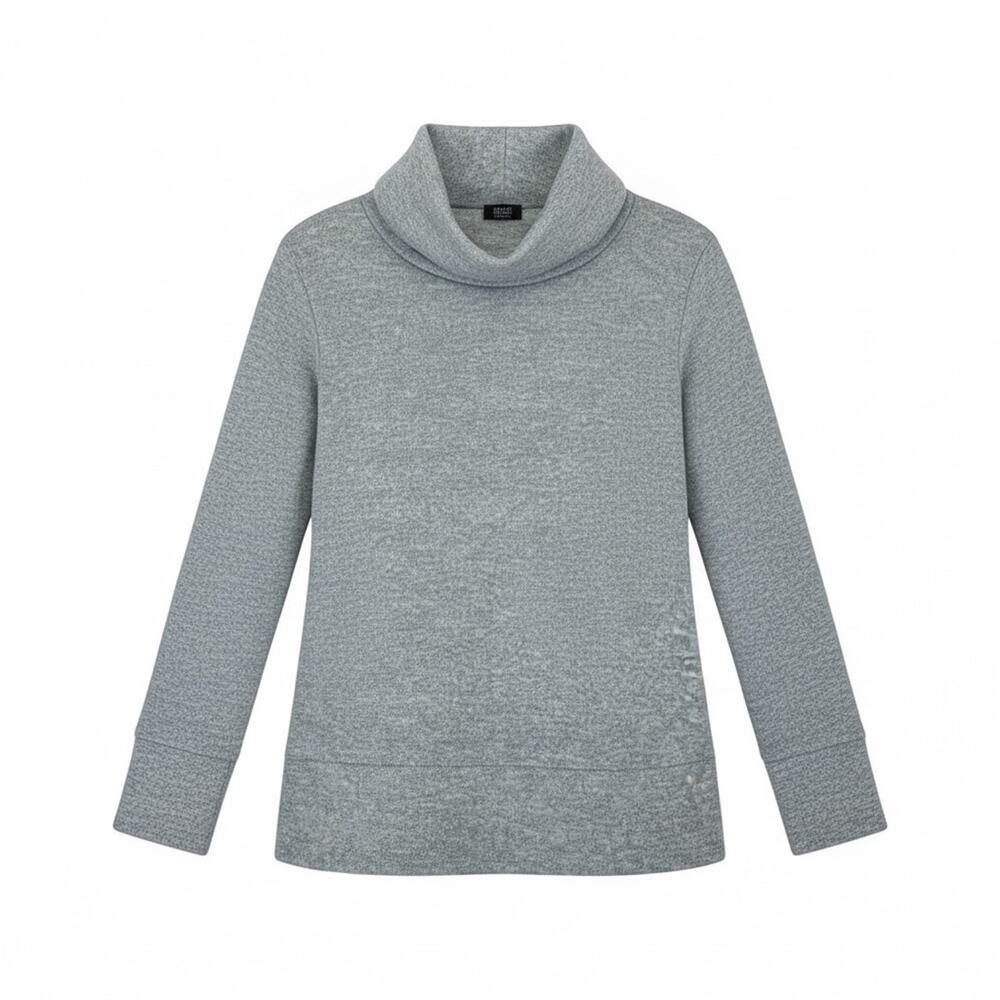 Jones New York Women Gray Signature Long Sleeves Turtleneck Sweater Size M - NWT